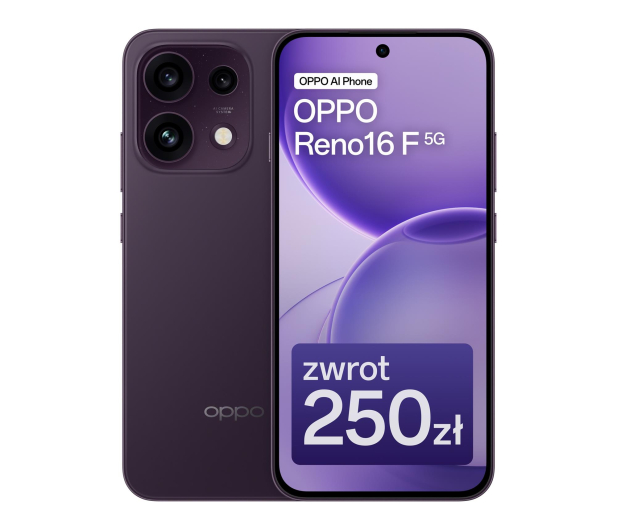 OPPO Reno16F 5G 8/256GB Dark Purple - 1576105 - zdjęcie